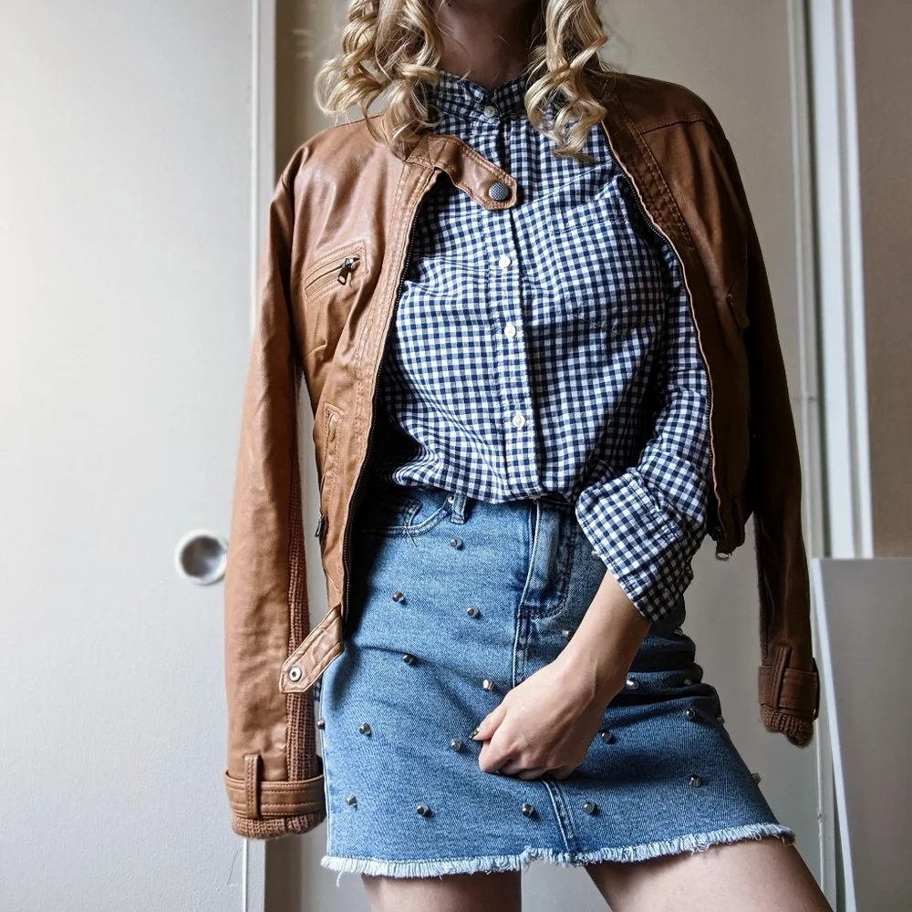 Faux leather jacket - Picture 1 of 4